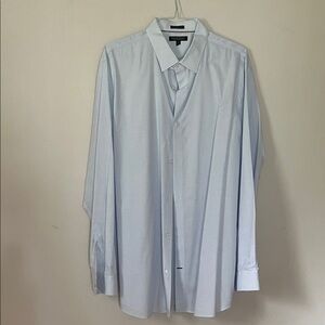 Banana Republic Light Blue Men's Textured pattern Dress Shirt